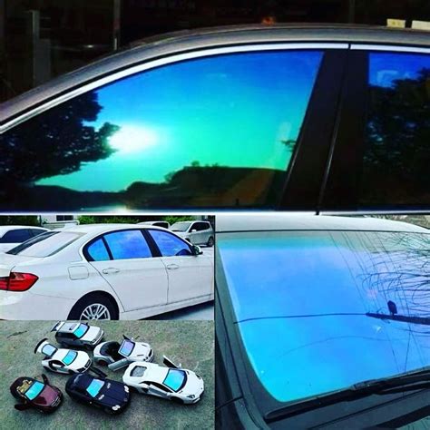 This chameleon car window tint is made by PVC vinyl. . Chameleon window tint